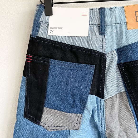 NWT UO BDG Patchwork High Rise Baggy Jeans Sz 25 - Picture 11 of 11